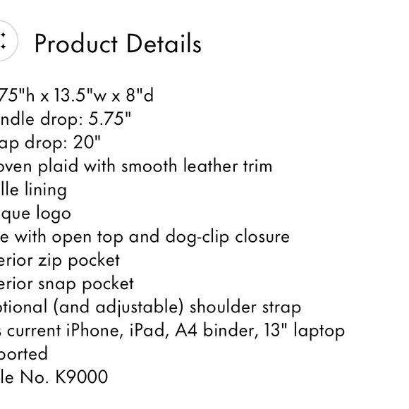 Kate Spade Multicolor Plaid Tote - Picture 3 of 9